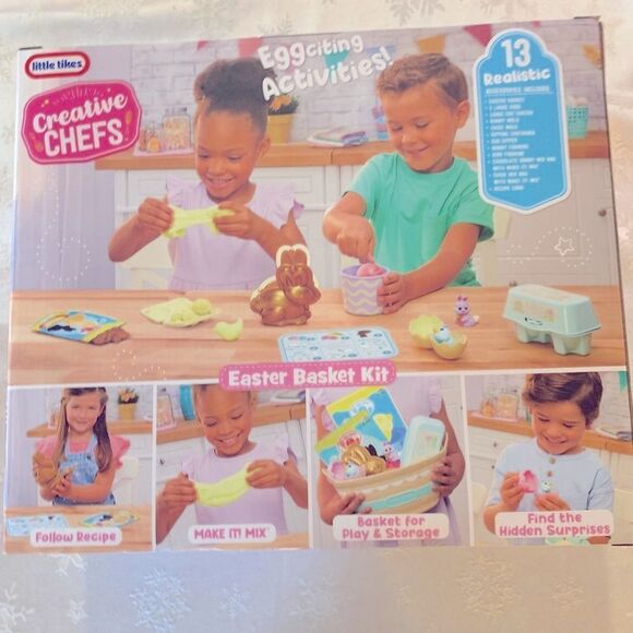 Creative Chefs Easter Basket Kit Color Changing Eggs Large Edition NWT in Box - Picture 5 of 6